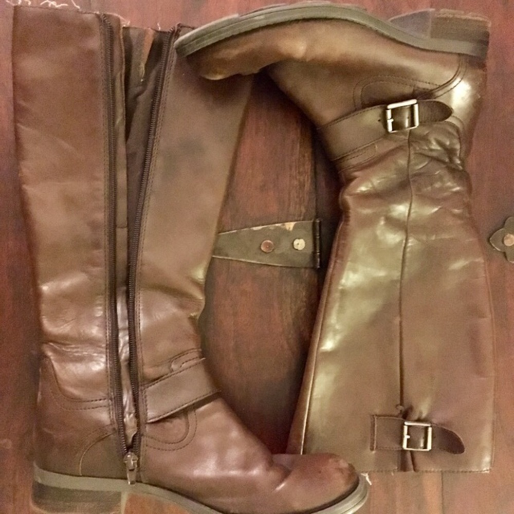 Sarah Jayne Calypso boots, Brown, sz. 7